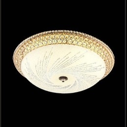 Moderné luxusné krištáľové svetlo Absorb Dome Light SMD Double Color Priemer 50CM
