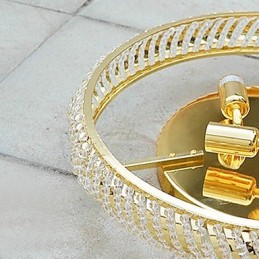 Luxusné stropné svietidlo so 4 svetlami v zlatej farbe