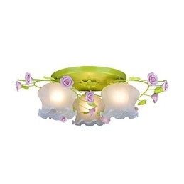 Kreatívna lampa Lampa Teplá záhradná ruža Tri jednoduché stropné lampy