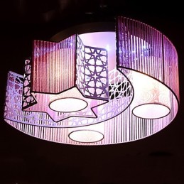 Lustrové svetlá Moderné súčasné kovové