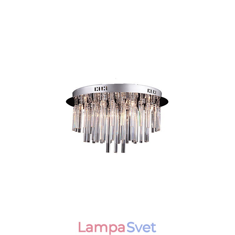 Moderný krištáľový luster s 12 svetlami