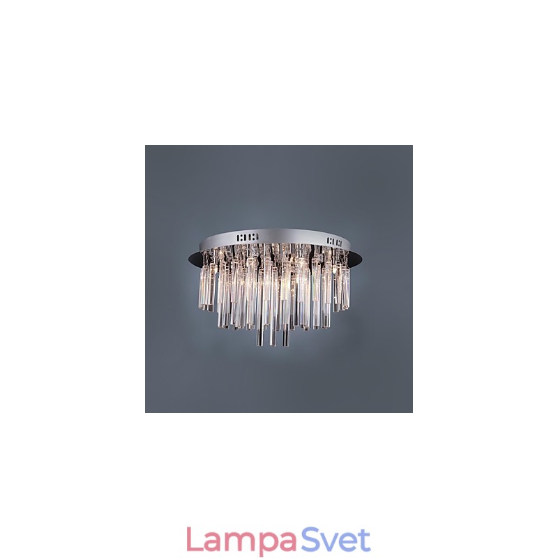 Moderný krištáľový luster s 12 svetlami