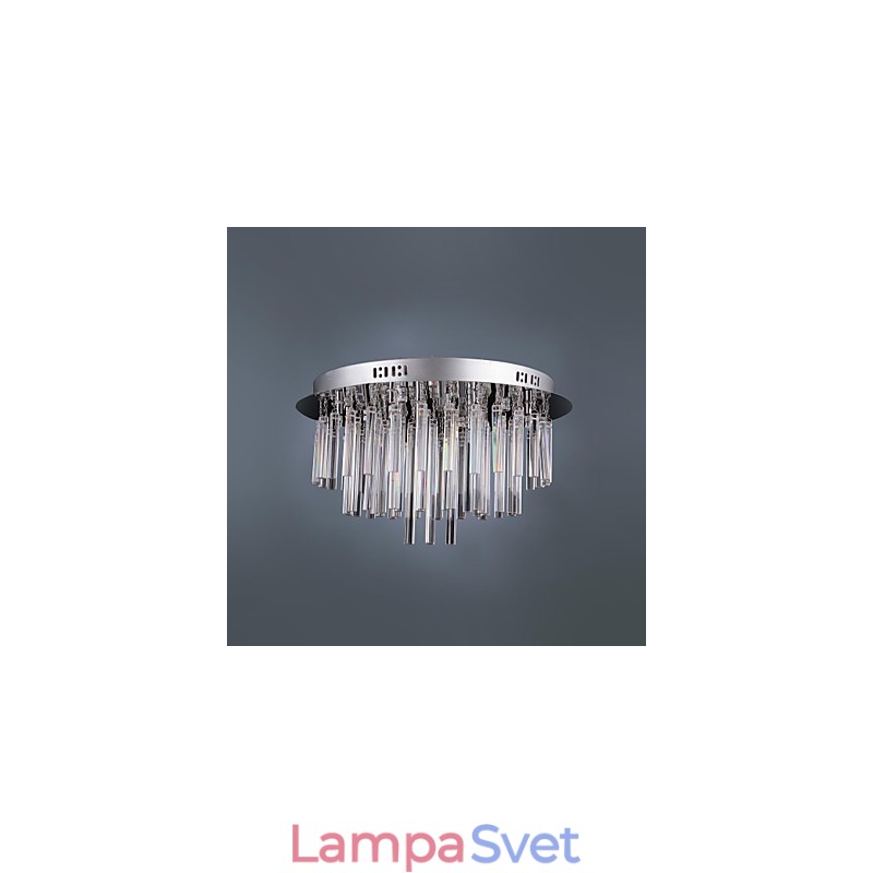 Moderný krištáľový luster s 12 svetlami