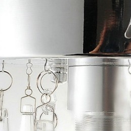 1 ľahká polozapustená montáž z kryštálu