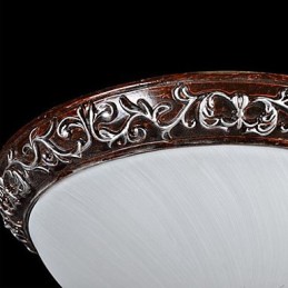 Zapustená montáž Light Glass Rein Silver Carving European Classic