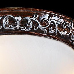 Zapustená montáž Light Glass Rein Silver Carving European Classic