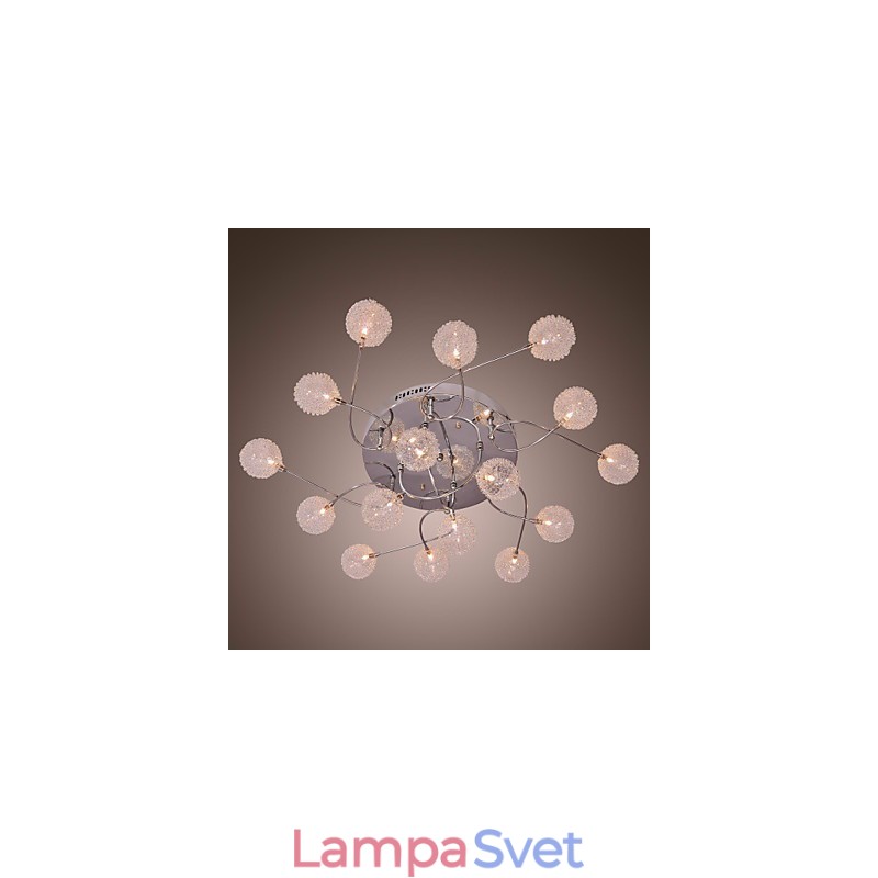 Zapustené svietidlo G4 na železo s hliníkovými tienidlami