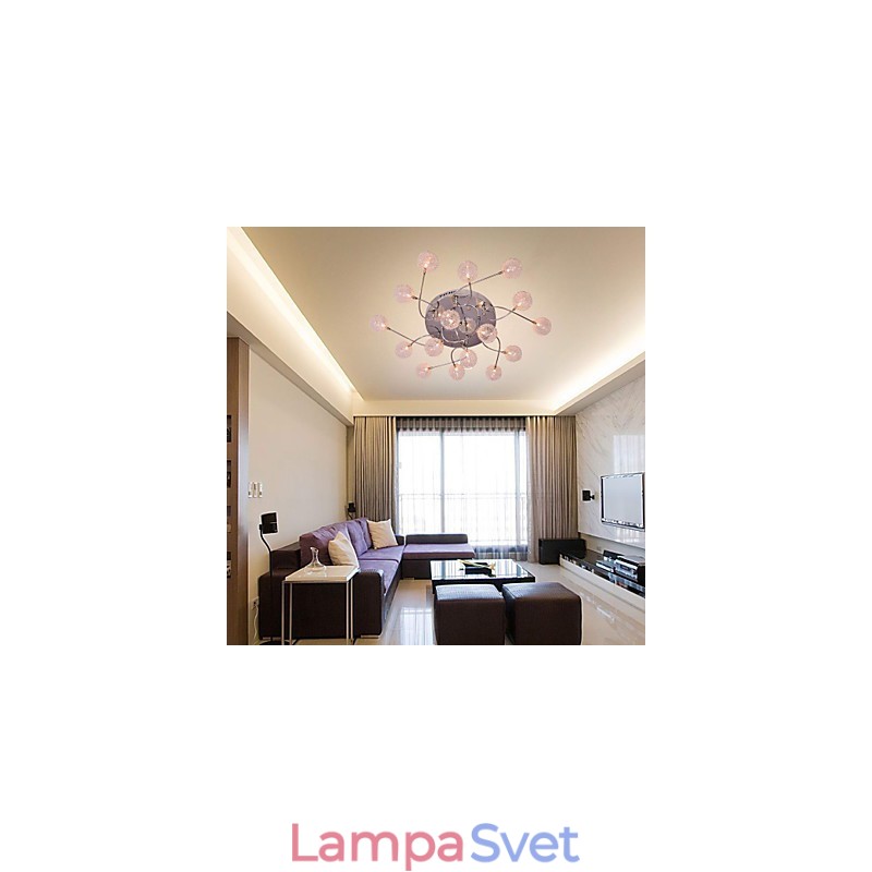 Zapustené svietidlo G4 na železo s hliníkovými tienidlami