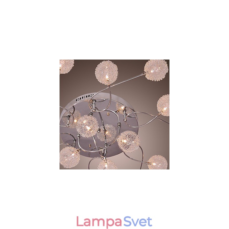Zapustené svietidlo G4 na železo s hliníkovými tienidlami
