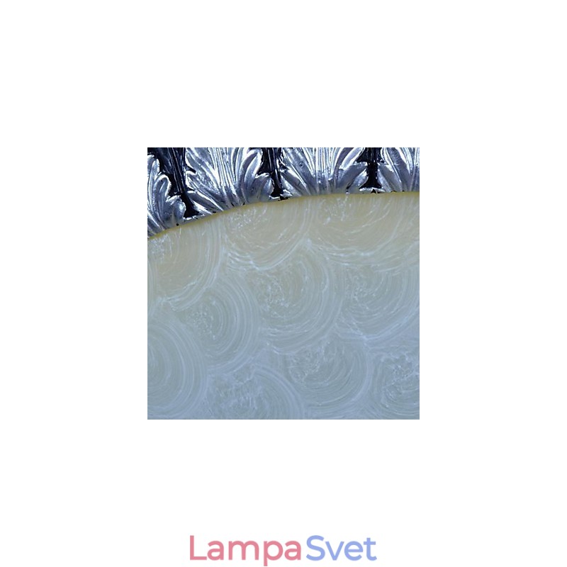 Zapustená montáž Light Pattern Sklenená živica Strieborná rezba Európska klasika