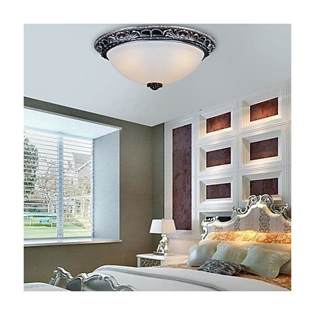 Zapustená montáž Light Glass Rein Silver Carving Retro European Classic Zapustená montáž Light Glass Rein Silver Carving Retro European Classic
