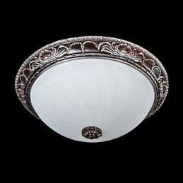 Zapustená montáž Light Glass Rein Silver Carving Retro European Classic