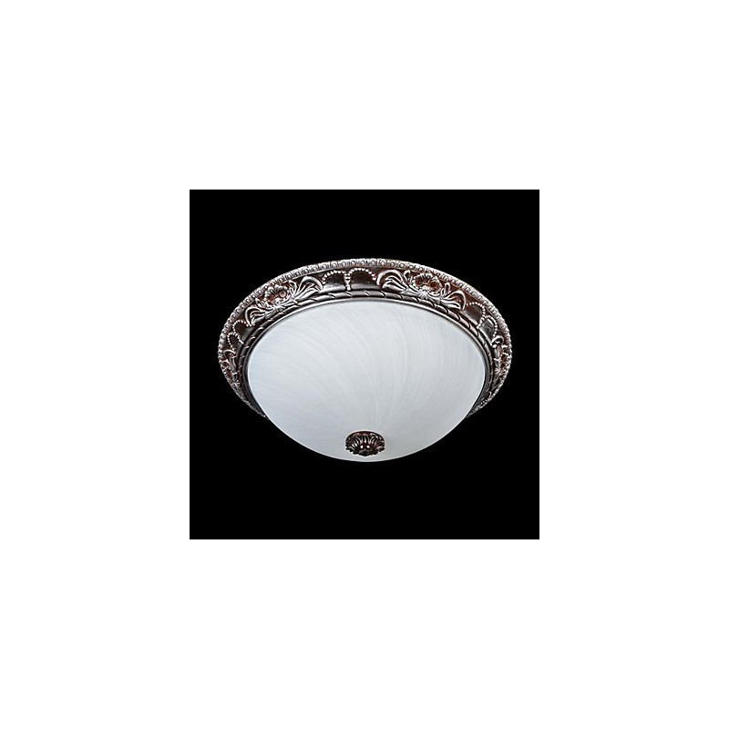 Zapustená montáž Light Glass Rein Silver Carving Retro European Classic