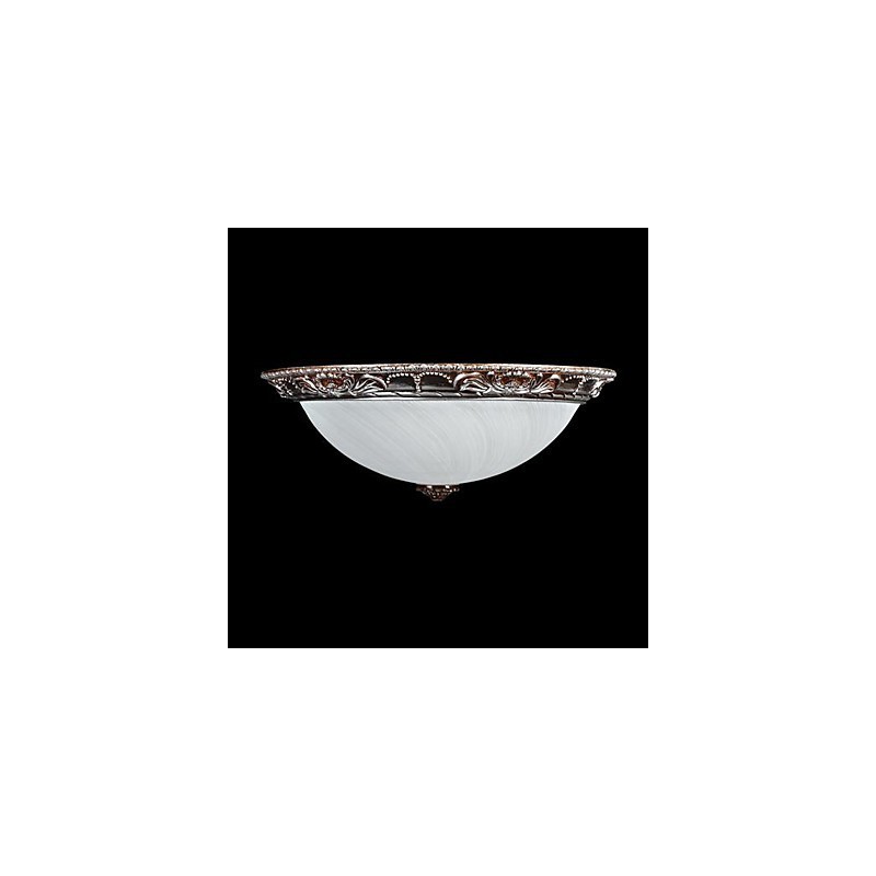Zapustená montáž Light Glass Rein Silver Carving Retro European Classic