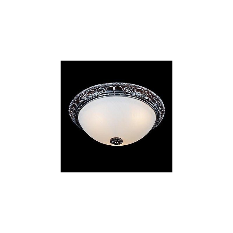 Zapustená montáž Light Glass Rein Silver Carving Retro European Classic