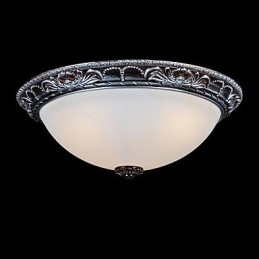 Zapustená montáž Light Glass Rein Silver Carving Retro European Classic