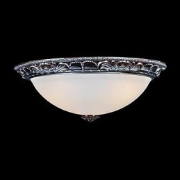 Zapustená montáž Light Glass Rein Silver Carving Retro European Classic