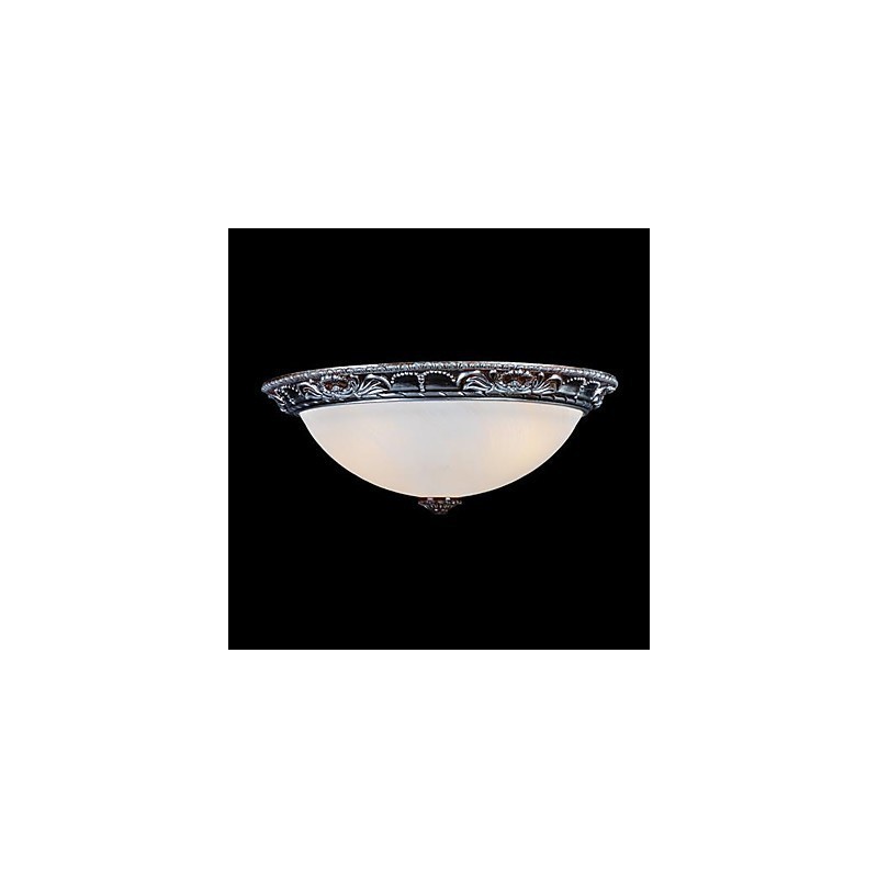 Zapustená montáž Light Glass Rein Silver Carving Retro European Classic