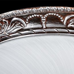Zapustená montáž Light Glass Rein Silver Carving Retro European Classic