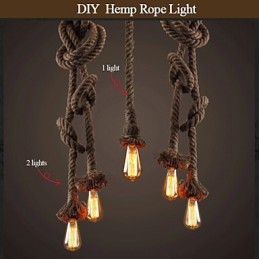 1 Ľahké DIY umelecké konopné lano Ľahké kreatívne konopné lano Droplight