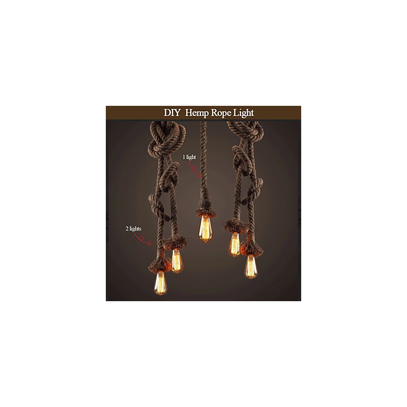 1 Ľahké DIY umelecké konopné lano Ľahké kreatívne konopné lano Droplight