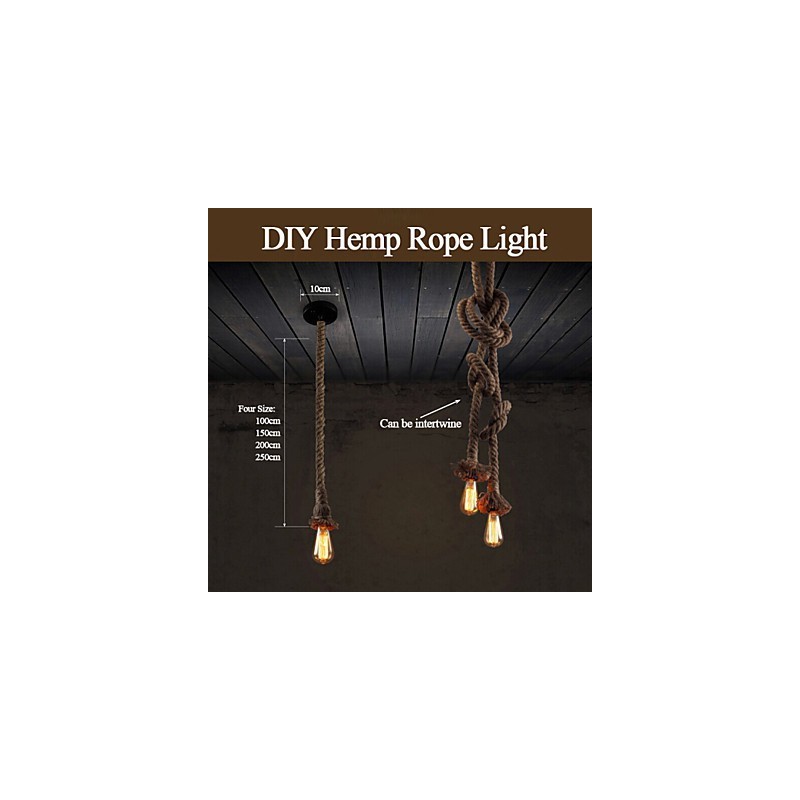 1 Ľahké DIY umelecké konopné lano Ľahké kreatívne konopné lano Droplight