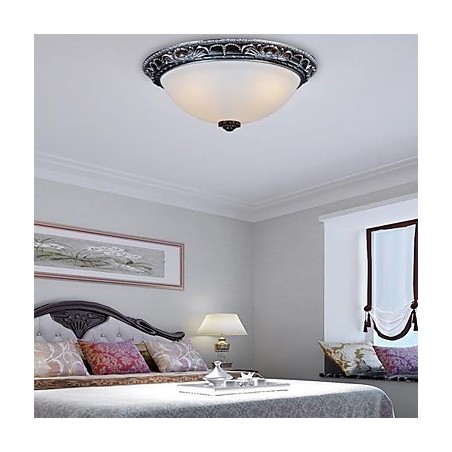 Zapustená montáž Light Glass Rein Silver Carving Retro European Classic Zapustená montáž Light Glass Rein Silver Carving Retro European Classic
