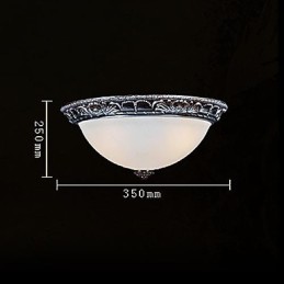 Zapustená montáž Light Glass Rein Silver Carving Retro European Classic