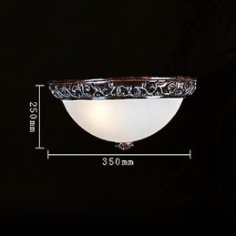 Zapustená montáž Light Glass Rein Silver Carving European Classic