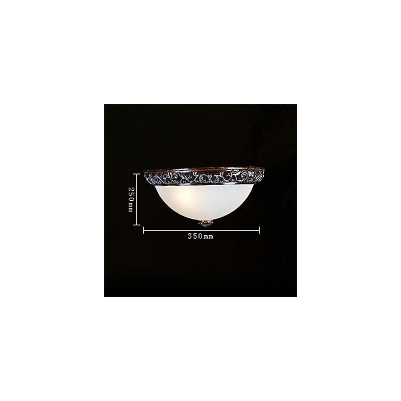 Zapustená montáž Light Glass Rein Silver Carving European Classic
