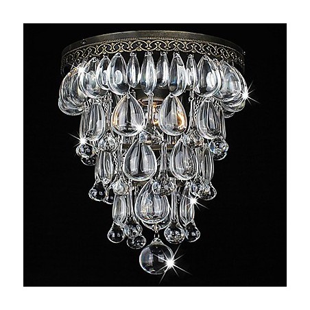 Kryštálová zapustená montáž 1 Light Vintage Iron Galvanic Kryštálová zapustená montáž 1 Light Vintage Iron Galvanic