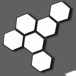 Svetlá so šesťuholníkovou geometriou Absorb Dome Light