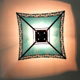 29,5 cm Stredomorská rybina na verande The To Absorb Dome Light Lamp