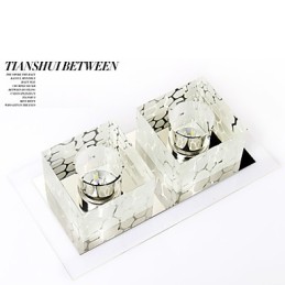 27*15*5CM krištáľové stropné svietidlo Bodové svietidlo SMD 6W kreatívne svetlo trubice lampy Farebné farebné kupolové svetlo