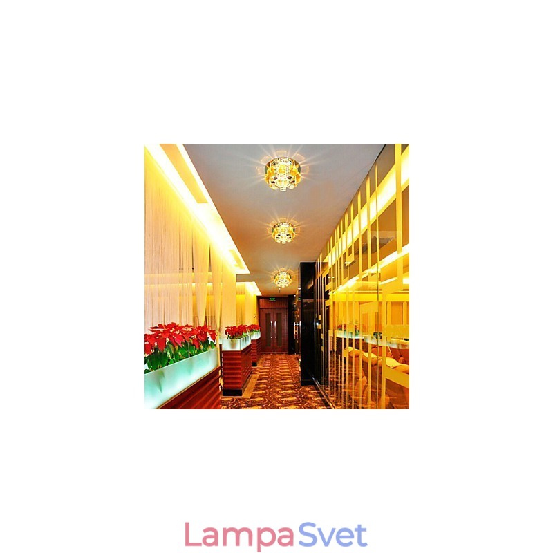 12 * 4,5 cm krištáľová lampa Smd CreativeTube bodové svetlo absorbuje kupolové svetlo