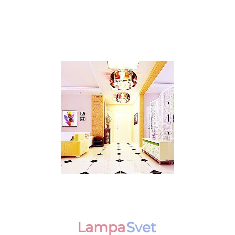 12 * 4,5 cm krištáľová lampa Smd CreativeTube bodové svetlo absorbuje kupolové svetlo