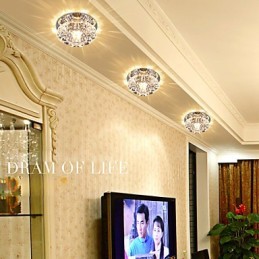 Krištáľové stropné svietidlo Bodové svietidlo SMD 3W Creative Lamp Absorb Dome Light