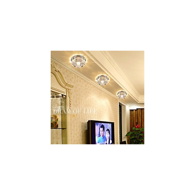 Krištáľové stropné svietidlo Bodové svietidlo SMD 3W Creative Lamp Absorb Dome Light