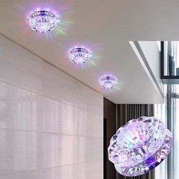 Krištáľové stropné svietidlo Bodové svietidlo SMD 3W Creative Lamp Absorb Dome Light
