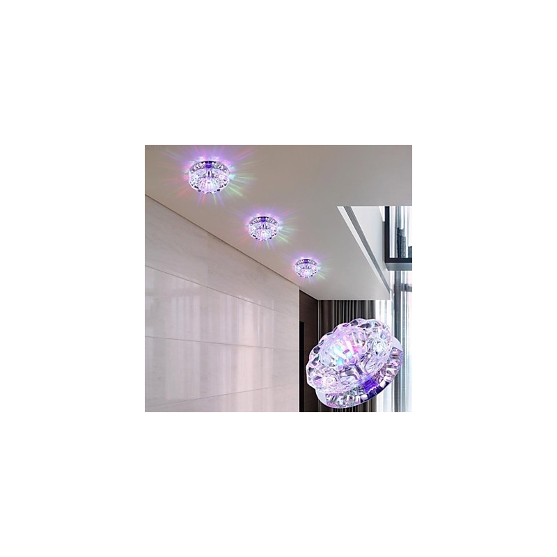 Krištáľové stropné svietidlo Bodové svietidlo SMD 3W Creative Lamp Absorb Dome Light