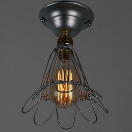 Mini lampa vo vidieckom štýle 1 Svetlá maľba Spracovanie strieborná