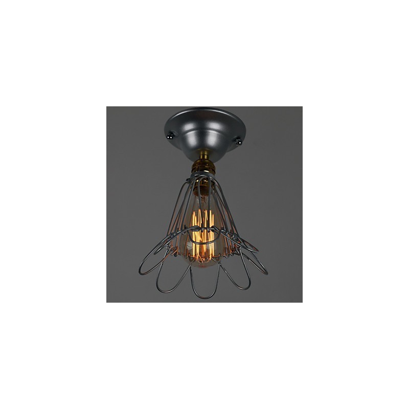 Mini lampa vo vidieckom štýle 1 Svetlá maľba Spracovanie strieborná