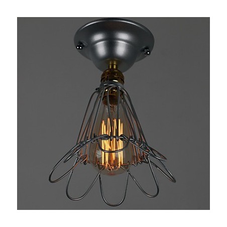 Mini lampa vo vidieckom štýle 1 Svetlá maľba Spracovanie strieborná Mini lampa vo vidieckom štýle 1 Svetlá maľba Spracovanie strieborná
