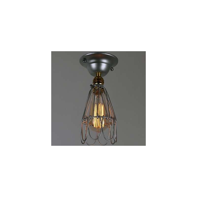Mini lampa vo vidieckom štýle 1 Svetlá maľba Spracovanie strieborná