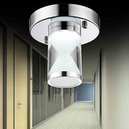 Moderné moderné chrómové kovové zapustené svietidlo