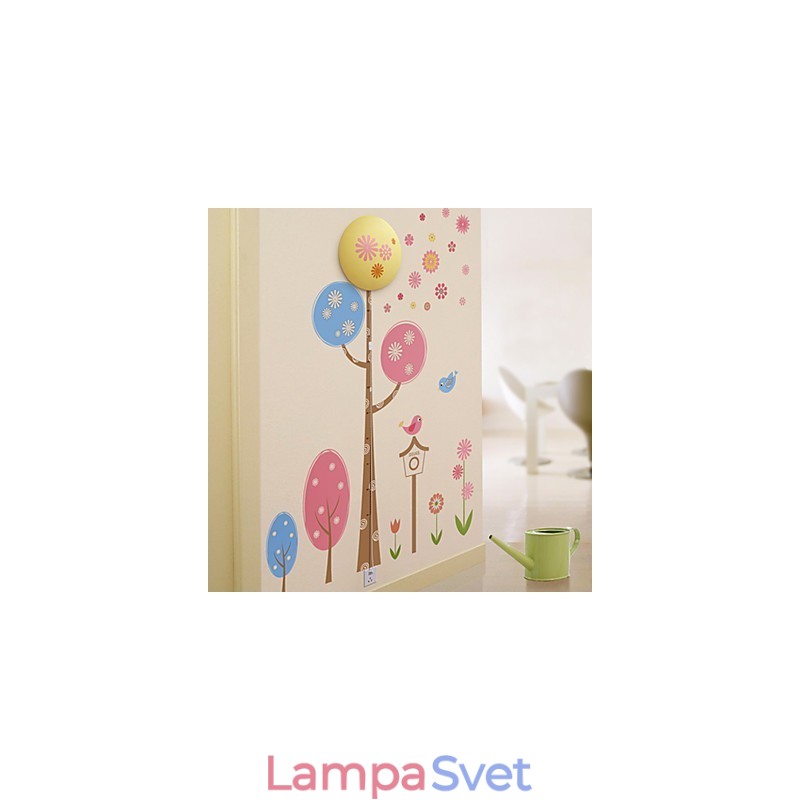 Kreatívna 3D nástenná nástenná lampa Moderné nočné svetlo dokáže odstrániť nástenné nálepky