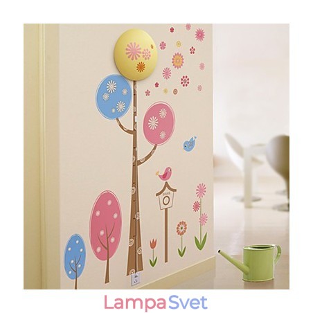 Kreatívna 3D nástenná nástenná lampa Moderné nočné svetlo dokáže odstrániť nástenné nálepky