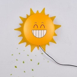 Tapeta Nástenné lampy Kvetina Tvár DIY Zábavná atmosféra Nočné svetlo Deti Nočná lampa Dekorácia Sun
