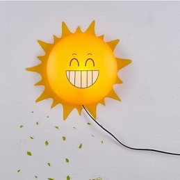 Tapeta Nástenné lampy Kvetina Tvár DIY Zábavná atmosféra Nočné svetlo Deti Nočná lampa Dekorácia Sun