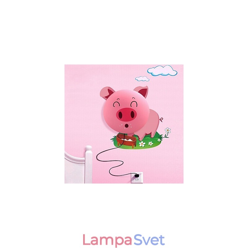 Tapeta Nástenné lampy Kvetina Tvár DIY Zábavná atmosféra Nočné svetlo Deti Nočná lampa Dekorácia Ružové prasiatko